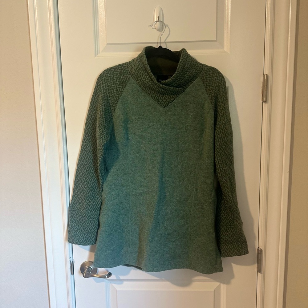 Marmot Women's Cowl Neck Sweater in Forest Green